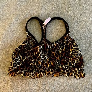 PINK cheetah print bralette!